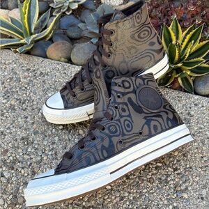 Converse Leather All Stars Wonka Chuck 70 Chocolate Swirl Leather